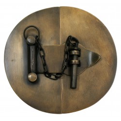 Gado Gado HLA1010 Simple Round Latch w/ Chain