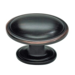 Atlas 316 Austen Oval Cabinet Knob, 1-5/16"