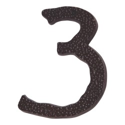Atlas HN3L-O Jagged Hammered House, Aged Bronze, Number 3