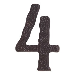 Atlas HN4L-O Jagged Hammered House, Aged Bronze, Number 4