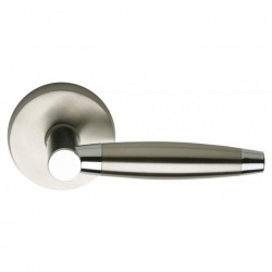 Omnia 15 Interior Modern Lever Latchset - Stainless Steel