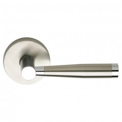 Omnia 18 Interior Modern Lever Latchset - Stainless Steel