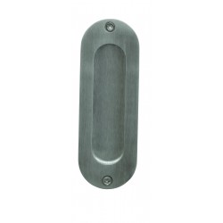 Ives 919 Decorative Oval Flush Pull - Satin chrome