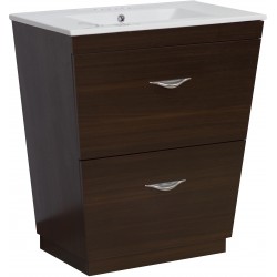 American Imaginations AI-1201 Plywood-Melamine Vanity Set In Wenge