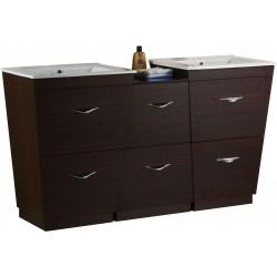 American Imaginations AI-1220 Plywood-Melamine Vanity Set In Wenge