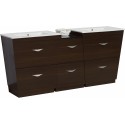 American Imaginations AI-1247 Plywood-Melamine Vanity Set In Wenge