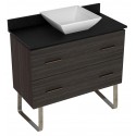 American Imaginations AI-1396 Plywood-Melamine Vanity Set In Dawn Grey