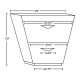 American Imaginations AI-9288 Plywood-Melamine Vanity Set In Wenge With Single Hole CUPC Faucet
