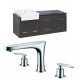 American Imaginations AI-10592 Plywood-Melamine Vanity Set In Dawn Grey With 8-in. o.c. CUPC Faucet