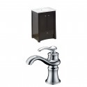 American Imaginations AI-10682 Birch Wood-Veneer Vanity Set In Distressed Antique Walnut With Single Hole CUPC Faucet