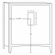 American Imaginations AI-17563 Plywood-Veneer Vanity Set In White