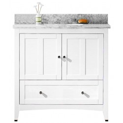 American Imaginations AI-17621 Plywood-Veneer Vanity Set In White