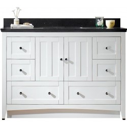 American Imaginations AI-17653 Plywood-Veneer Vanity Set In White