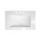 American Imaginations AI-1746 25-in. W x 22-in. D Ceramic Top In White Color For 8-in. o.c. Faucet