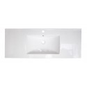 American Imaginations AI-1753 48.75-in. W x 22-in. D Ceramic Top In White Color For Single Hole Faucet
