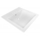 American Imaginations AI-18099 21.5-in. W x 18.5-in. D Ceramic Top In White Color For 4-in. o.c. Faucet