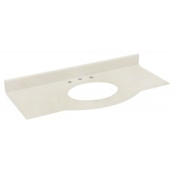 American Imaginations AI-263 49.6-in. W x 22.75-in. D Marble Top In Beige Color For 8-in. o.c. Faucet