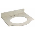 American Imaginations AI-351 25.5-in. W x 22-in. D Marble Top In Beige Color For 8-in. o.c. Faucet