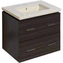 American Imaginations AI-728 Plywood-Melamine Vanity Set In Dawn Grey