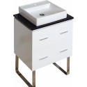 American Imaginations AI-733 Plywood-Veneer Vanity Set In White