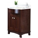 American Imaginations AI-1075 Birch Wood-Veneer Vanity Set In Coffee