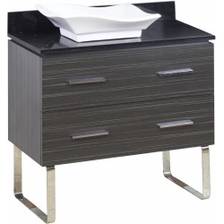 American Imaginations AI-1393 Plywood-Melamine Vanity Set In Dawn Grey