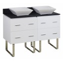 American Imaginations AI-1413 Plywood-Veneer Vanity Set In White