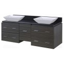 American Imaginations AI-1459 Plywood-Melamine Vanity Set In Dawn Grey