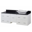American Imaginations AI-1538 Plywood-Veneer Vanity Set In White