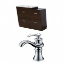 American Imaginations AI-9296 Plywood-Melamine Vanity Set In Wenge With Single Hole CUPC Faucet