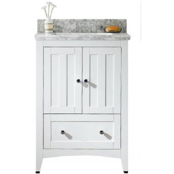 American Imaginations AI-17526 Plywood-Veneer Vanity Set In White