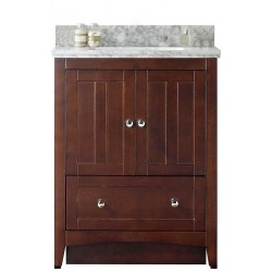 American Imaginations AI-17539 Plywood-Veneer Vanity Set In Walnut