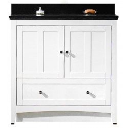 American Imaginations AI-17604 Plywood-Veneer Vanity Set In White