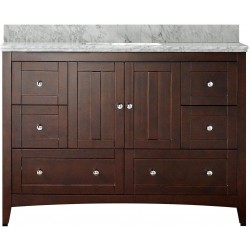 American Imaginations AI-17648 Plywood-Veneer Vanity Set In Walnut