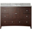 American Imaginations AI-17650 Plywood-Veneer Vanity Set In Walnut