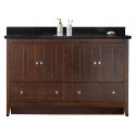 American Imaginations AI-17678 Plywood-Veneer Vanity Set In Walnut
