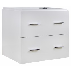 American imaginations AI-541 23.25-in. W x 17.25-in. D Modern Wall Mount Plywood-Veneer Vanity Base Only In White