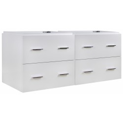 American imaginations AI-757 46.5-in. W x 17.25-in. D Modern Wall Mount Plywood-Veneer Vanity Base Only In White