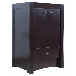 American imaginations AI-1628 23-in. W x 17.75-in. D Transitional Birch Wood-Veneer Vanity Base Only In Distressed Antique Walnut