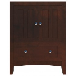 American imaginations AI-17469 28.25-in. W x 18-in. D Modern Plywood-Veneer Vanity Base Only In Walnut