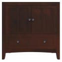 American imaginations AI-17470 34.5-in. W x 18-in. D Modern Plywood-Veneer Vanity Base Only In Walnut