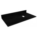 American imaginations AI-1337 48-in. W x 18.5-in. D Quartz Top In Black Galaxy Color For Wall Mount Faucet