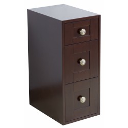 American imaginations AI-339 12-in. W x 28-in. H Transitional Birch Wood-Veneer Modular Drawer In Coffee
