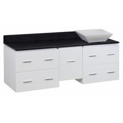 American Imaginations AI-1533 Plywood-Veneer Vanity Set In White