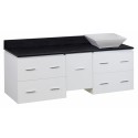 American Imaginations AI-1533 Plywood-Veneer Vanity Set In White