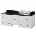 American Imaginations AI-1535 Plywood-Veneer Vanity Set In White