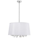 Dainolite BAR2111 6 Light Crystal Chandelier, Polished Chrome Finish
