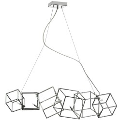 Dainolite CBE 6 Light Horizontal Pendant, Polished Chrome Finish, Low Voltage