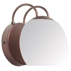 Dainolite DLSLW8800 Single Wall Sconce, White Frosted Glass
