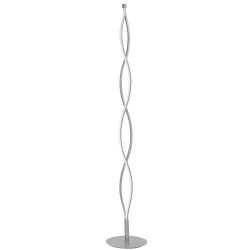 Dainolite LIS 21W Wave, LED Floor Lamp, Silver / Polished Chrome
